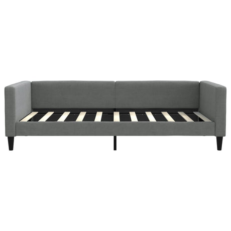 Vidaxl slaapbank 100x190 cm stof donkergrijs