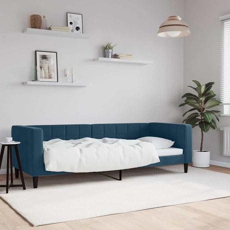 Vidaxl slaapbank 80x200 cm fluweel blauw