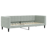 Vidaxl slaapbank 80x200 cm fluweel lichtgrijs