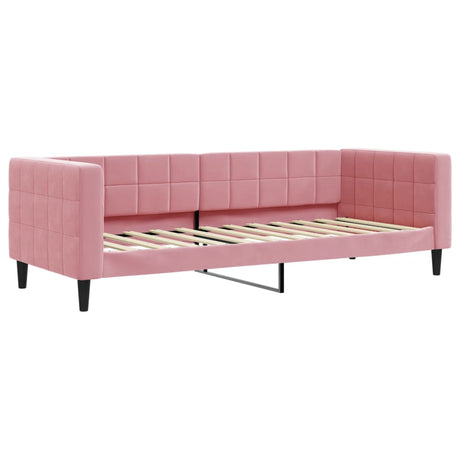 Vidaxl slaapbank 80x200 cm fluweel roze