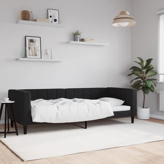 Vidaxl slaapbank 80x200 cm fluweel zwart