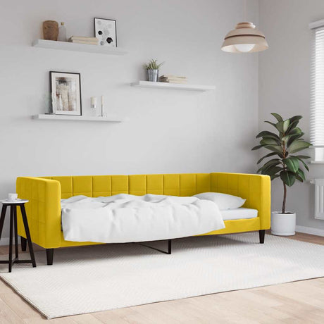 Vidaxl slaapbank 80x200 cm fluweel geel