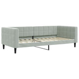Vidaxl slaapbank 90x200 cm fluweel lichtgrijs