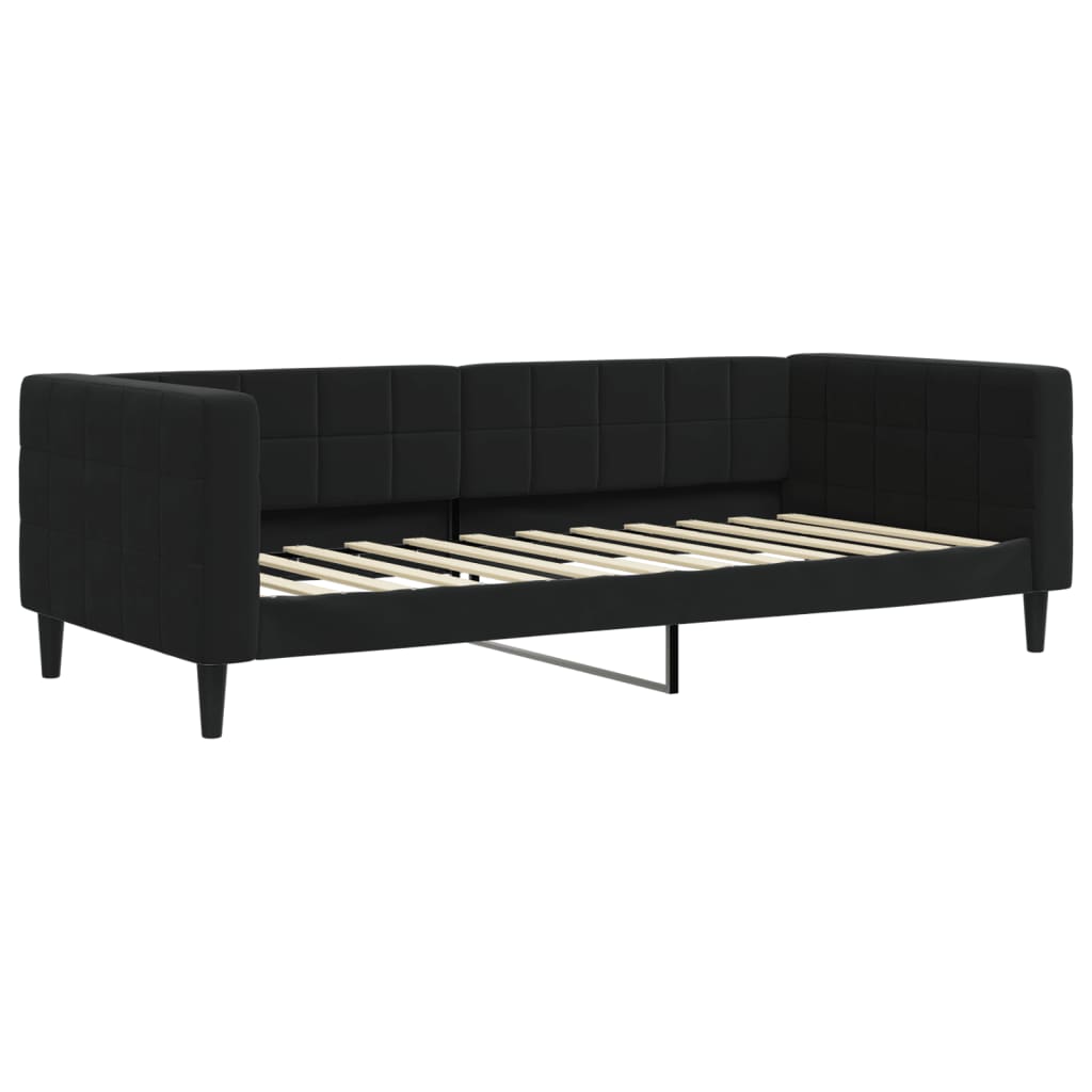 Vidaxl slaapbank 90x200 cm fluweel zwart