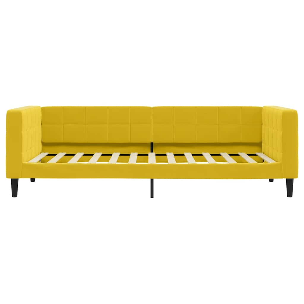 Vidaxl slaapbank 90x200 cm fluweel geel