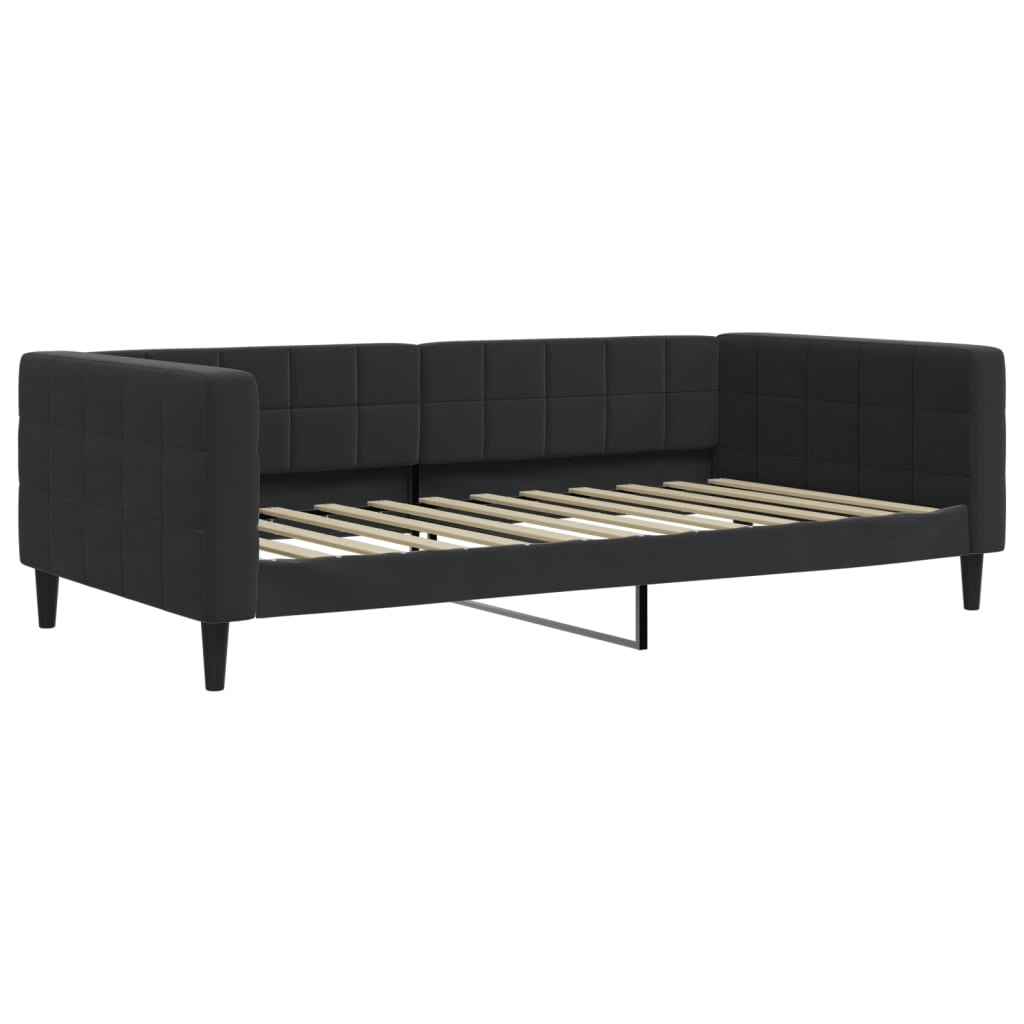 Vidaxl slaapbank 100x200 cm fluweel zwart