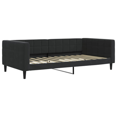 Vidaxl slaapbank 100x200 cm fluweel zwart