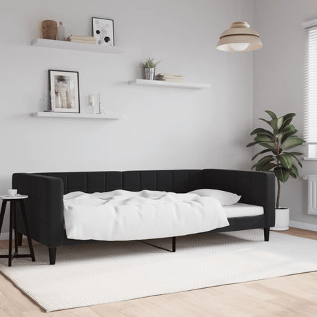 Vidaxl slaapbank 100x200 cm fluweel zwart