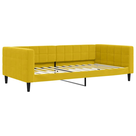 Vidaxl slaapbank 100x200 cm fluweel geel