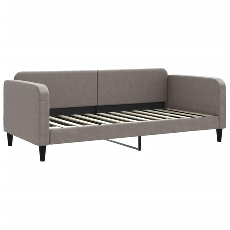Vidaxl slaapbank 90x200 cm stof taupe