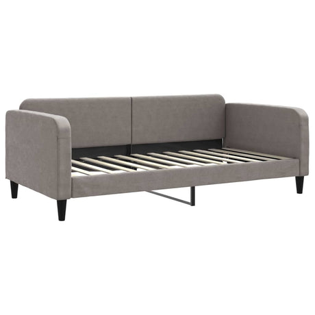 Vidaxl slaapbank 100x200 cm stof taupe