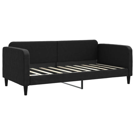 Vidaxl slaapbank 90x190 cm stof zwart