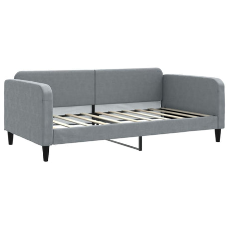 Vidaxl slaapbank 100x190 cm stof lichtgrijs