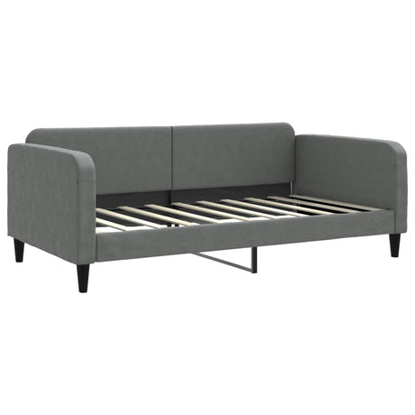 Vidaxl slaapbank 100x190 cm stof donkergrijs