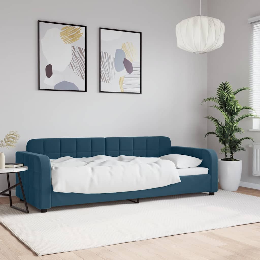Vidaxl slaapbank 80x200 cm fluweel blauw
