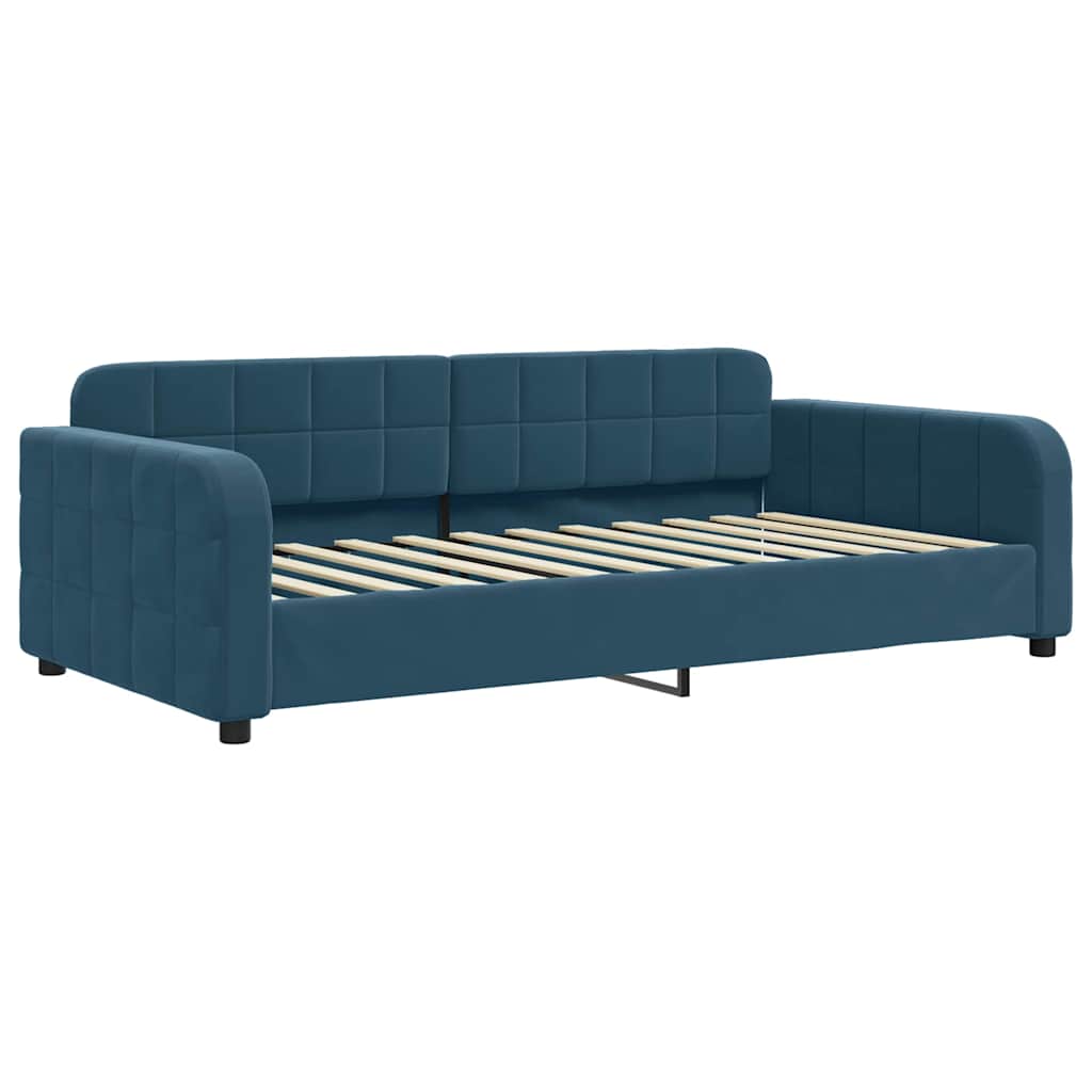 Vidaxl slaapbank 90x200 cm fluweel blauw