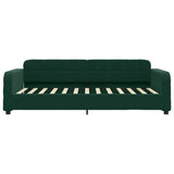 Vidaxl slaapbank 100x200 cm fluweel donkergroen