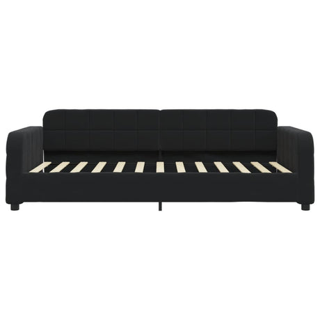Vidaxl slaapbank 100x200 cm fluweel zwart