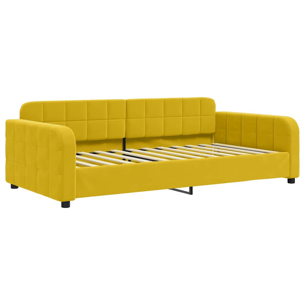 Vidaxl slaapbank 100x200 cm fluweel geel