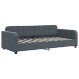 Vidaxl slaapbank 90x190 cm fluweel donkergrijs