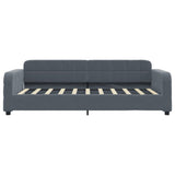 Vidaxl slaapbank 90x190 cm fluweel donkergrijs