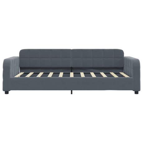 Vidaxl slaapbank 90x190 cm fluweel donkergrijs