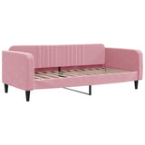 Vidaxl slaapbank 90x200 cm fluweel roze
