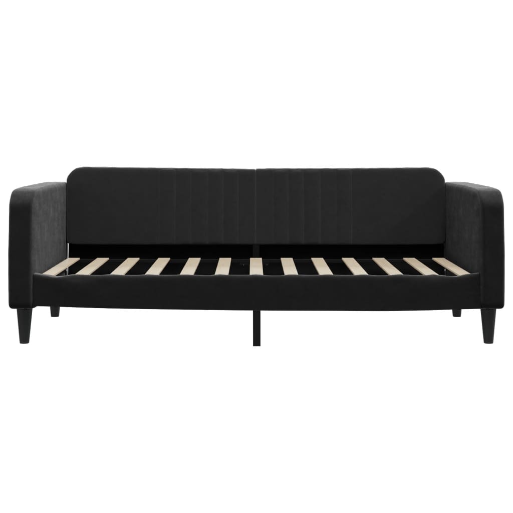 Vidaxl slaapbank 90x200 cm fluweel zwart