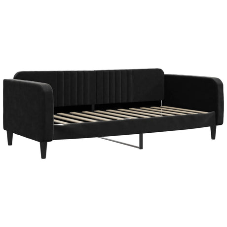 Vidaxl slaapbank 100x200 cm fluweel zwart