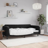 Vidaxl slaapbank 100x200 cm fluweel zwart