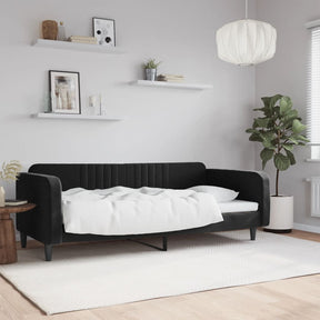 Vidaxl slaapbank 100x200 cm fluweel zwart