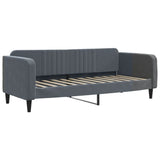 Vidaxl slaapbank 90x190 cm fluweel donkergrijs
