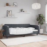 Vidaxl slaapbank 90x190 cm fluweel donkergrijs