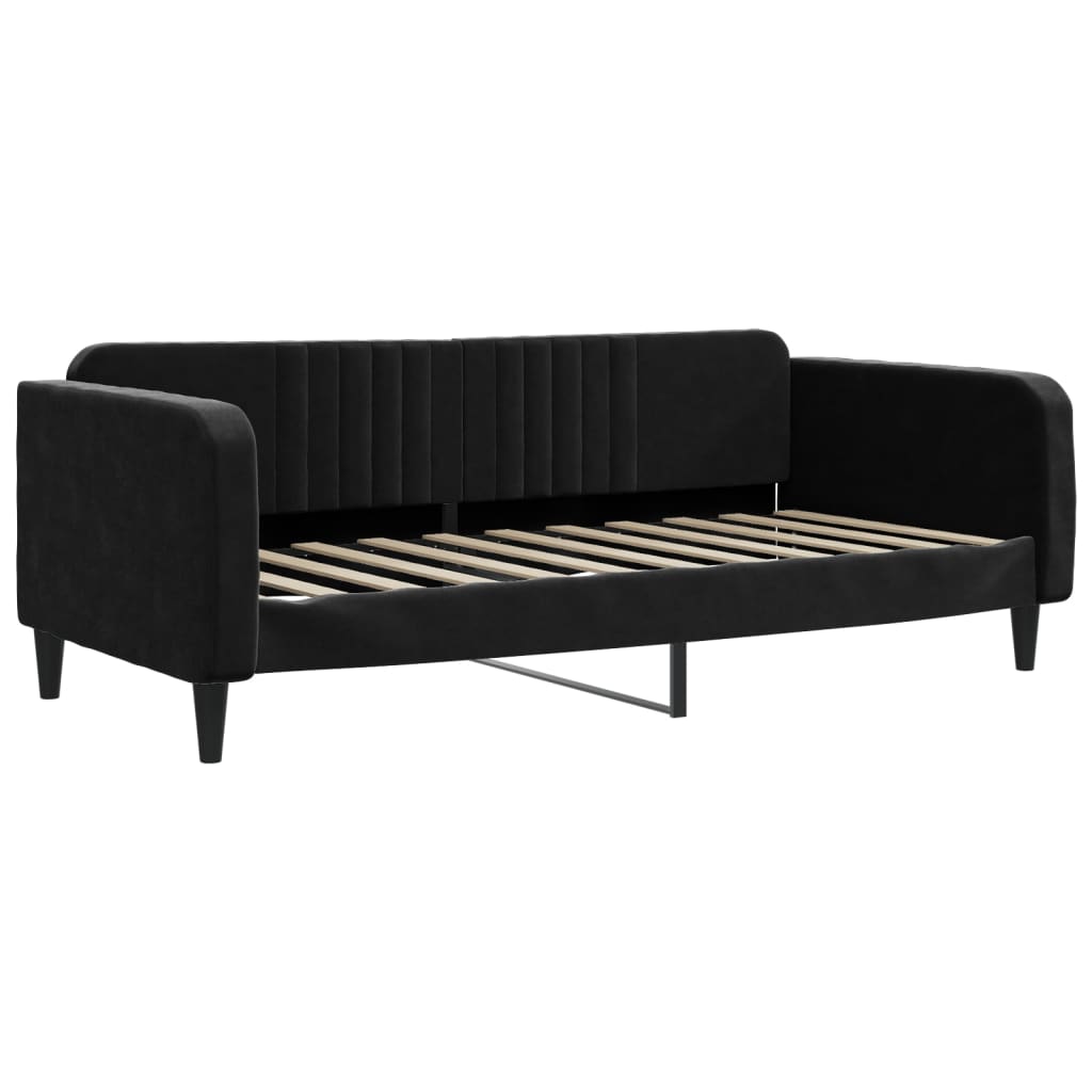 Vidaxl slaapbank 90x190 cm fluweel zwart