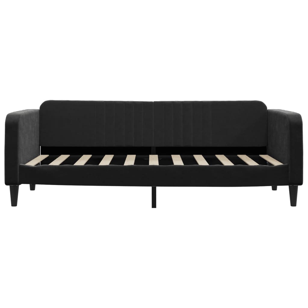 Vidaxl slaapbank 90x190 cm fluweel zwart
