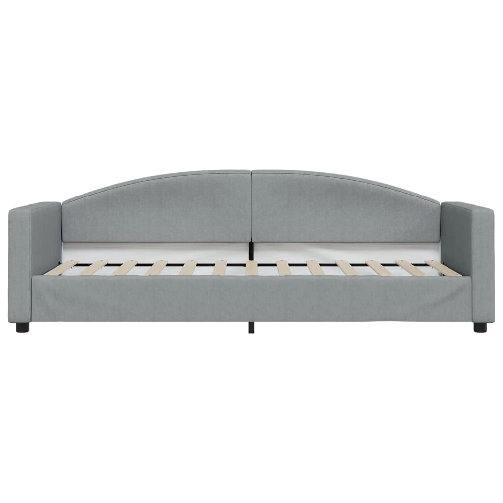 Vidaxl slaapbank 80x200 cm stof lichtgrijs