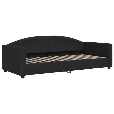 Vidaxl slaapbank 90x200 cm stof zwart