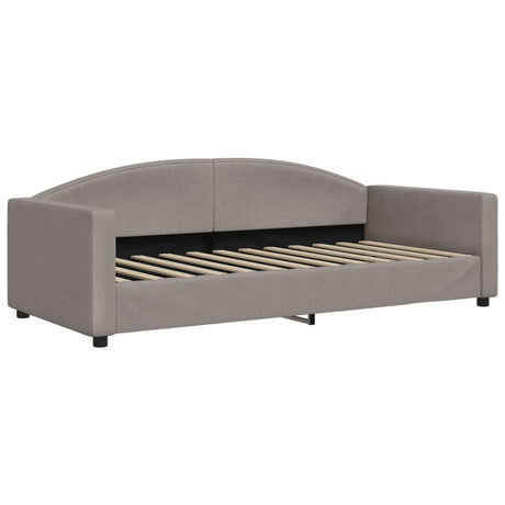 Vidaxl slaapbank 90x200 cm stof taupe