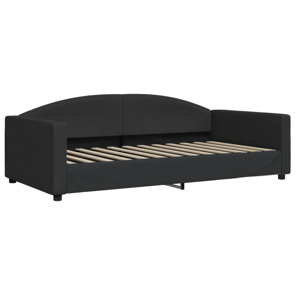 Vidaxl slaapbank 100x200 cm stof zwart