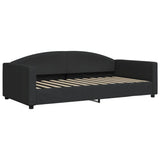 Vidaxl slaapbank 100x200 cm stof zwart
