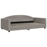 Vidaxl slaapbank 100x200 cm stof taupe