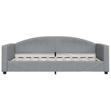 Vidaxl slaapbank 100x190 cm stof lichtgrijs