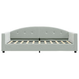 Vidaxl slaapbank 80x200 cm fluweel lichtgrijs
