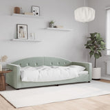 Vidaxl slaapbank 80x200 cm fluweel lichtgrijs