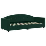Vidaxl slaapbank 80x200 cm fluweel donkergroen