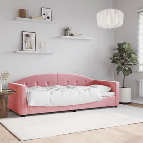 Vidaxl slaapbank 80x200 cm fluweel roze