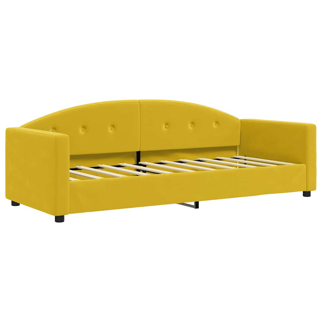 Vidaxl slaapbank 80x200 cm fluweel geel