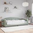 Vidaxl slaapbank 90x200 cm fluweel lichtgrijs