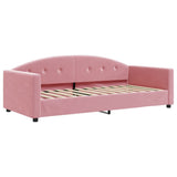 Vidaxl slaapbank 90x200 cm fluweel roze