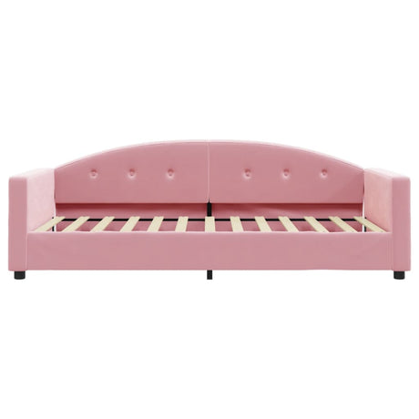 Vidaxl slaapbank 90x200 cm fluweel roze